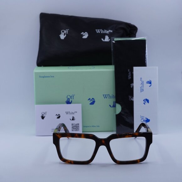 Off-White OERJ015 STYLE 15 6000 Square Eyeglasses 54mm – Havana - Picture 4 of 9